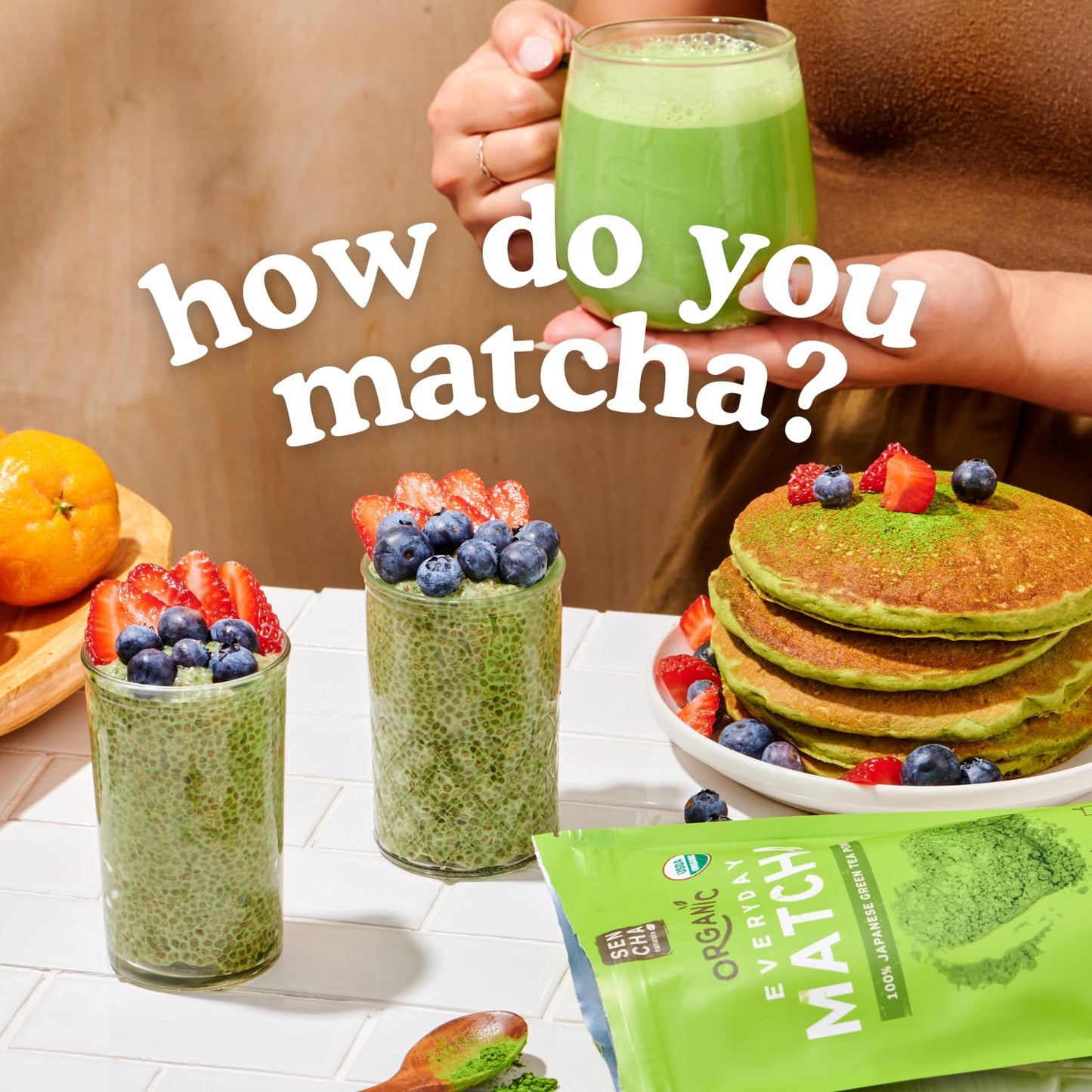SEN CHA Naturals Organic Everyday Matcha Powder, Authentic Japanese Green Tea