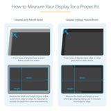 Monitor Privacy Screen for 24 inch PC Display - Computer Screen Security Filter - Blue Light Reducing Screen Protector Film - 16:9 Widescreen - Matte/Glossy - +/-30 Degree, TAA