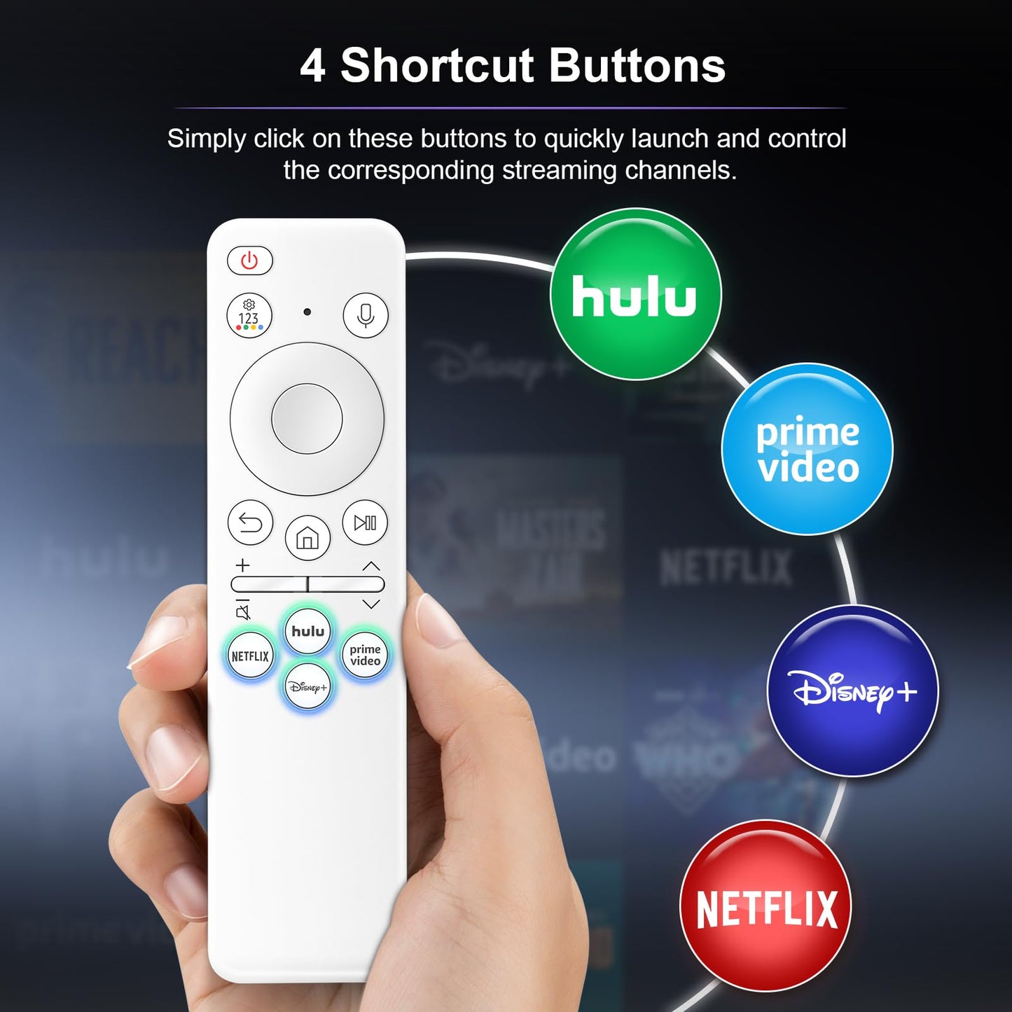 Replacement-Remote-Control for Roku-TV (Pack of 2)