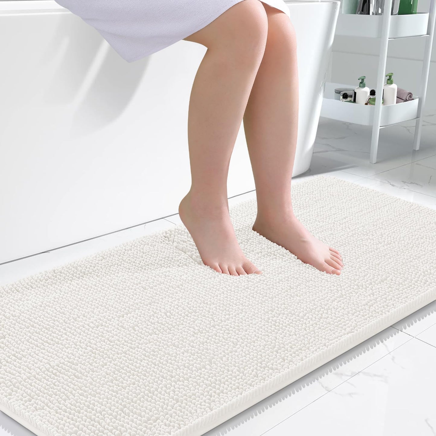 Bathroom Rugs 30x20, Extra Soft Absorbent Chenille Bath Rugs