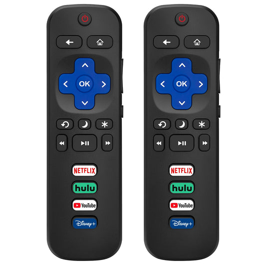 (Pack of 2) Replacement-Remote-Control for Roku-TV