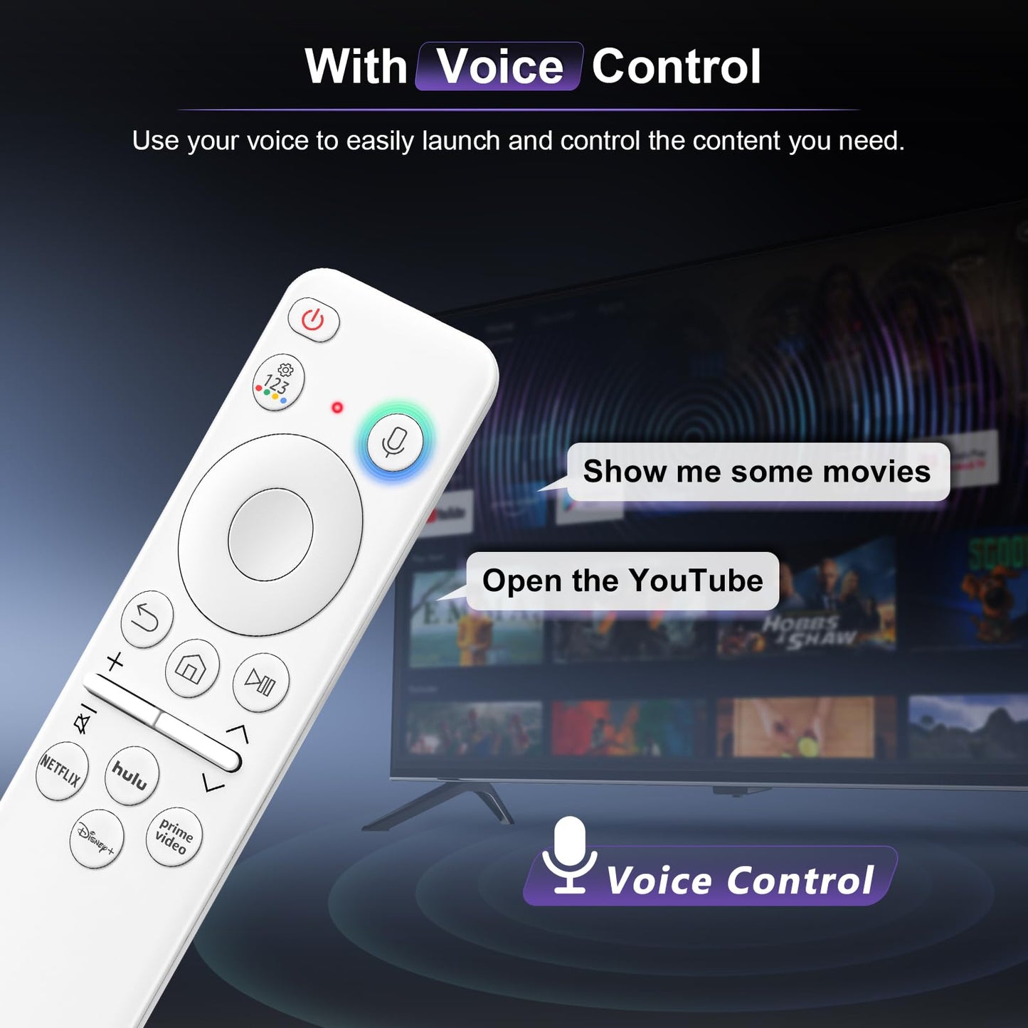Replacement-Remote-Control for Roku-TV (Pack of 2)