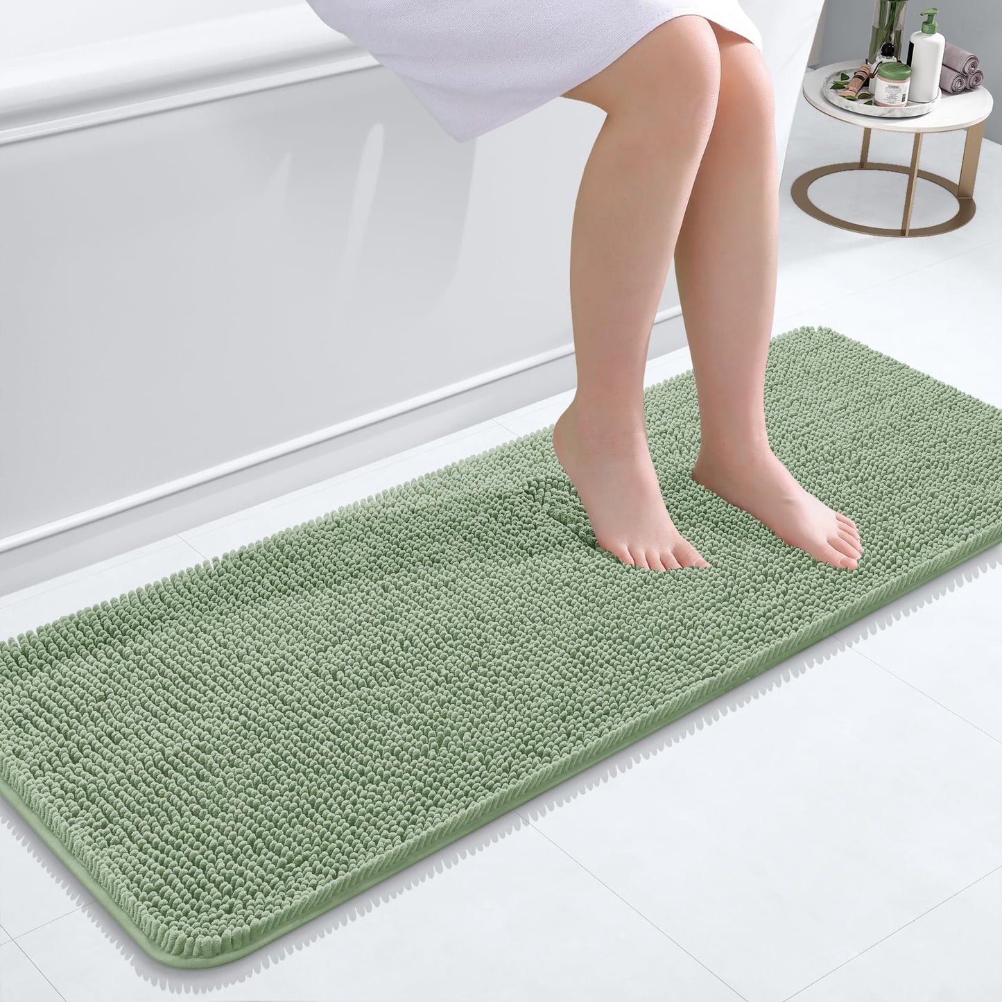 Bathroom Rugs 30x20, Extra Soft Absorbent Chenille Bath Rugs