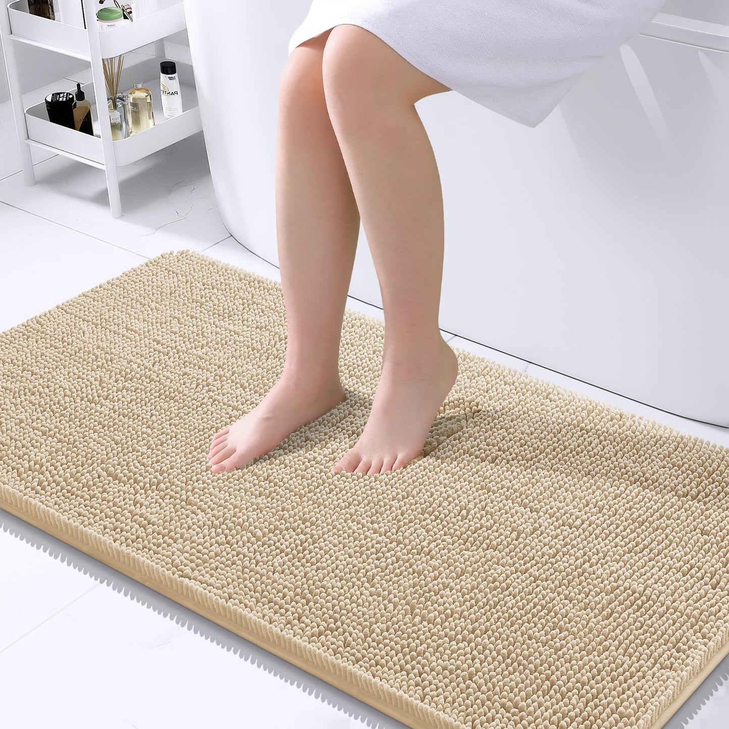 Bathroom Rugs 30x20, Extra Soft Absorbent Chenille Bath Rugs