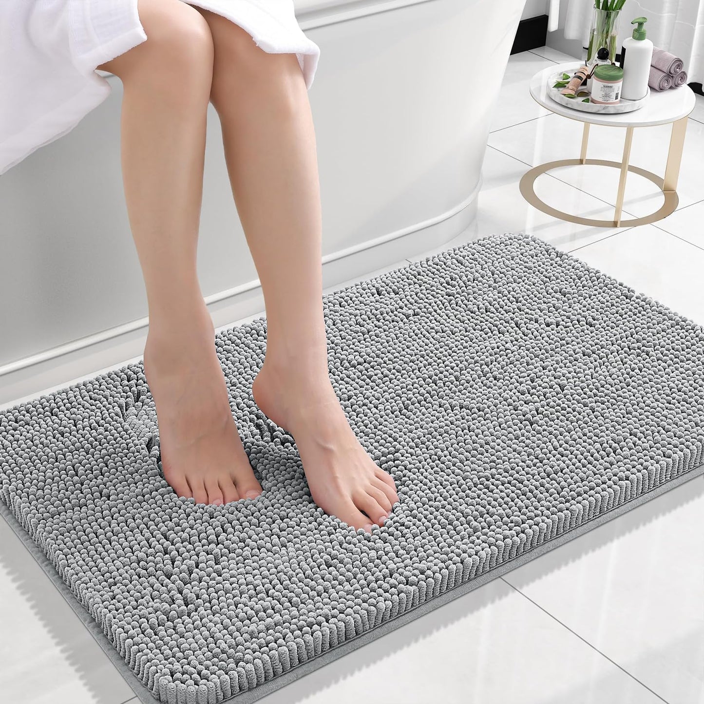 Bathroom Rugs 30x20, Extra Soft Absorbent Chenille Bath Rugs