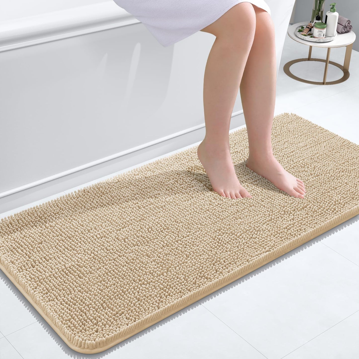Bathroom Rugs 30x20, Extra Soft Absorbent Chenille Bath Rugs