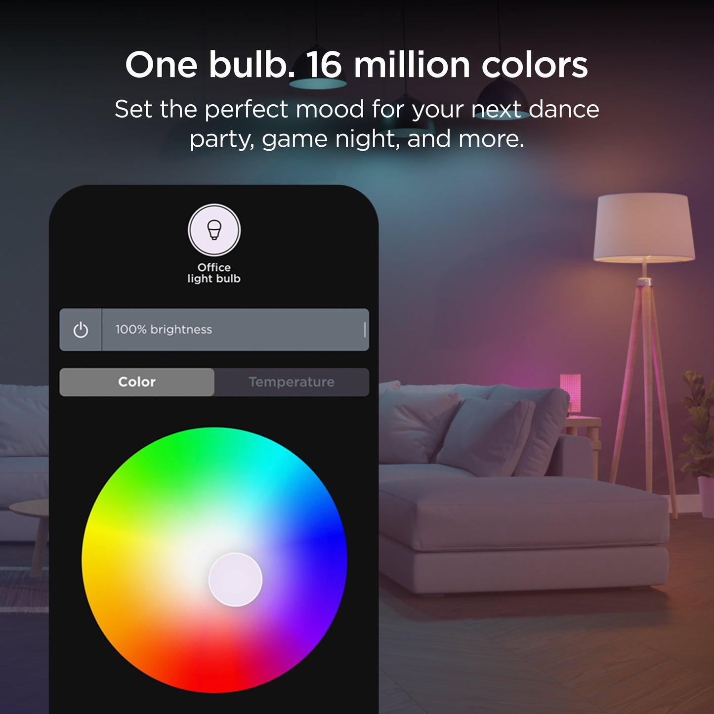 Roku Smart Home Smart Bulb SE (Color) 2-Pack with 16 Million Color Options, 12 Watts