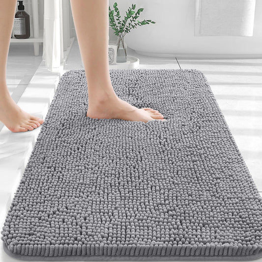Bathroom Rugs 30x20, Extra Soft Absorbent Chenille Bath Rugs