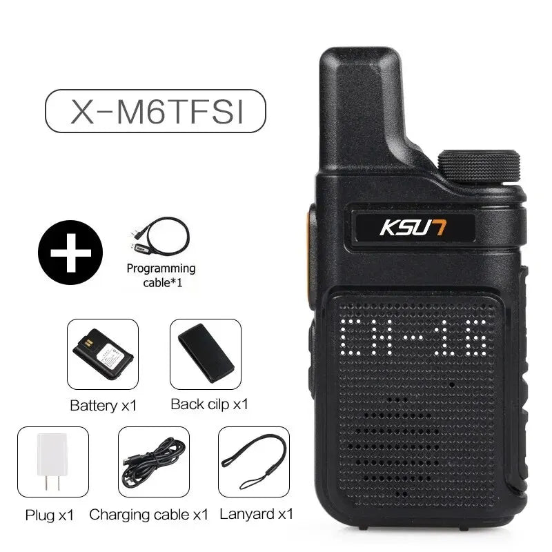 KSUT PMR446 Walkie Talkie 2pcs/1pcs Mini Size Portable Handheld Radio Wireless