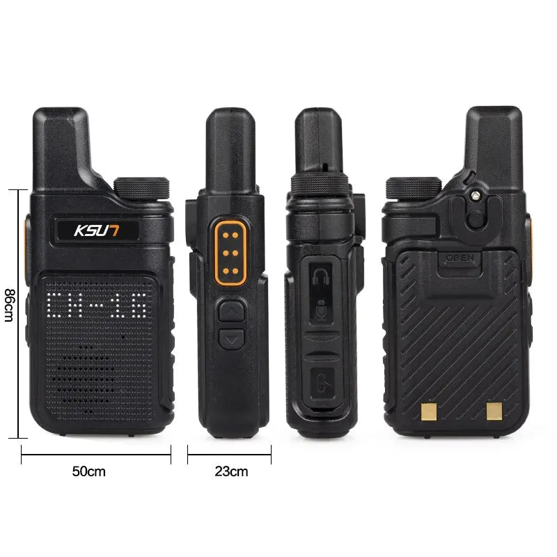 KSUT PMR446 Walkie Talkie 2pcs/1pcs Mini Size Portable Handheld Radio Wireless