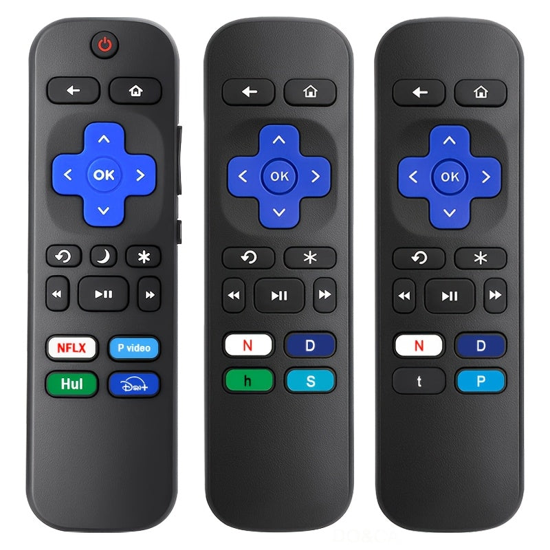 (3 Pack) Replacement Remote for Roku-TV-Remote and for Roku-box, Compatible All for Onn-for Hisense-for TCL-for Westinghouse-for Sharp-for Philips-for Element Roku TV Remotes