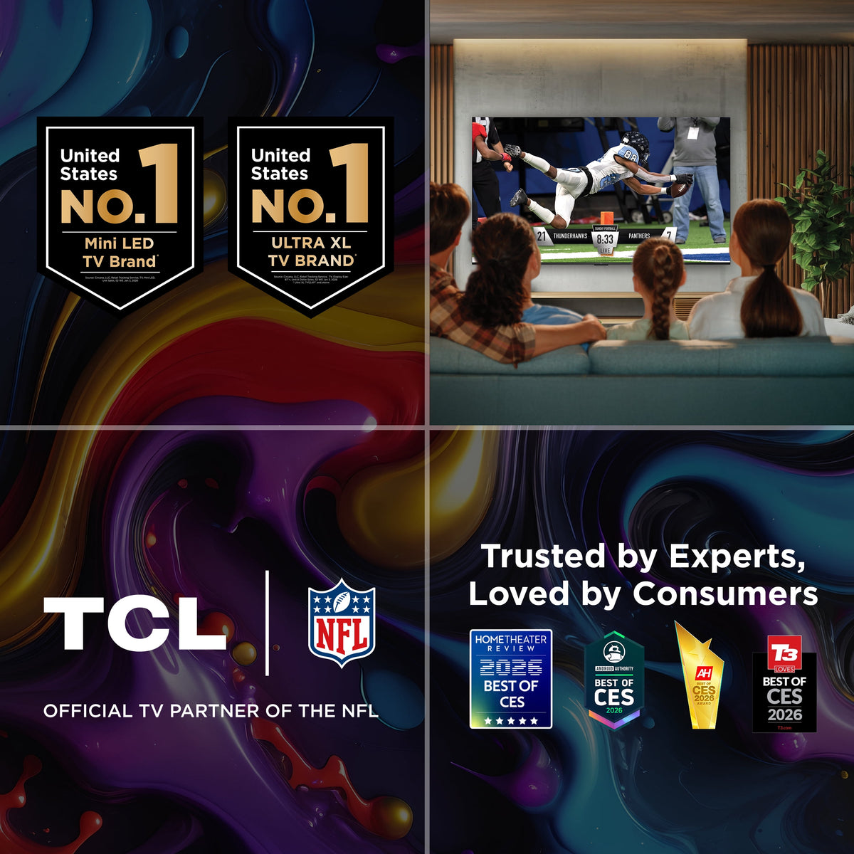 TCL 55" Q Series QLED 4K UHD HDR Smart Google TV (NEW 2025) - 55Q51K