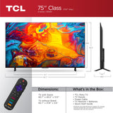 TCL 75" Class 4-Series 4K UHD HDR Smart Roku TV - 75S451