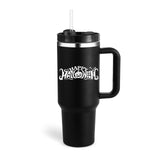 40 Oz Tumbler With Handle Straw Insulated, Stainless Steel Spill Proof Vacuum Coffee Cup Tumbler