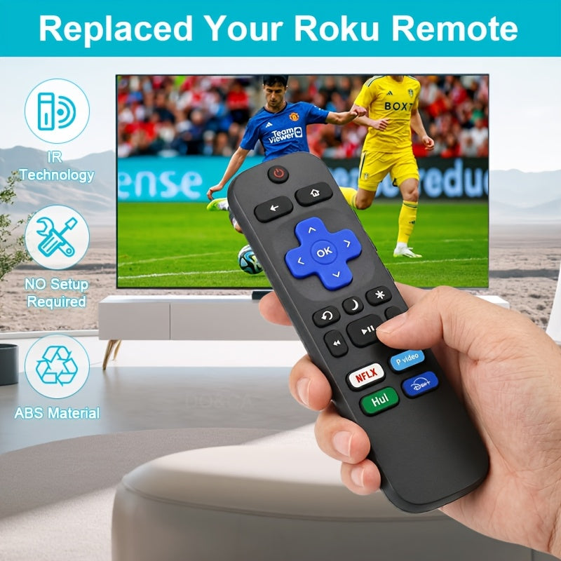 (3 Pack) Replacement Remote for Roku-TV-Remote and for Roku-box, Compatible All for Onn-for Hisense-for TCL-for Westinghouse-for Sharp-for Philips-for Element Roku TV Remotes