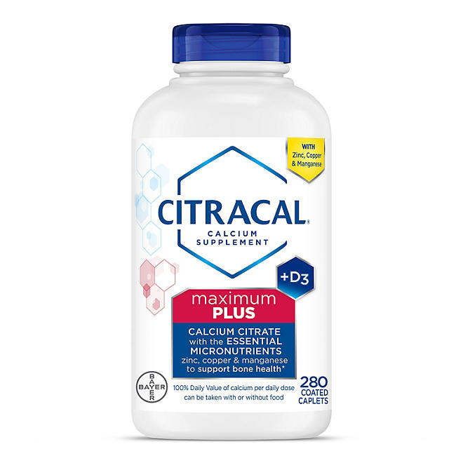 Citracal Maximum Plus, Calcium Citrate +Vitamin D3 Supplement Tablets, 280 ct.		 		 		 		 		 		Similar items for youYour recently viewed items