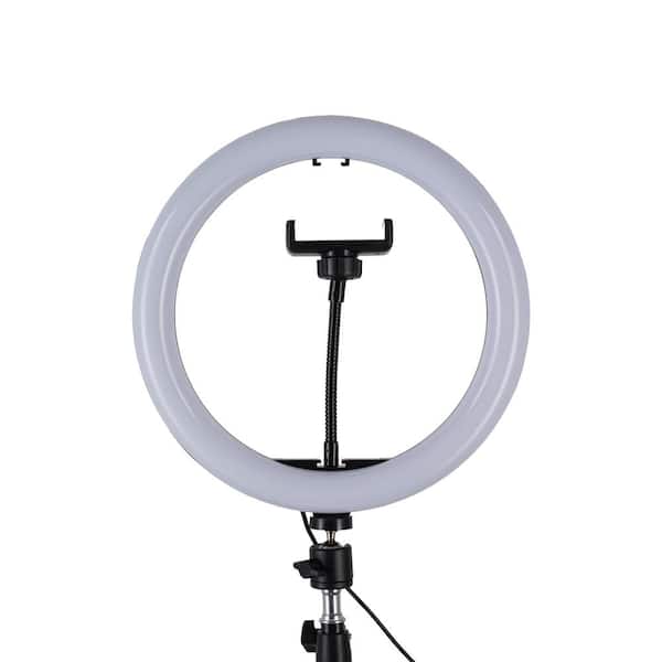 PhoNecessity LED Selfie Ring Light Tripod with Adjustable Height and Smart Phone Holder