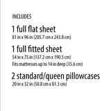 Super Soft High Quality Brushed Microfiber Bed Sheet Set, 3 Piece