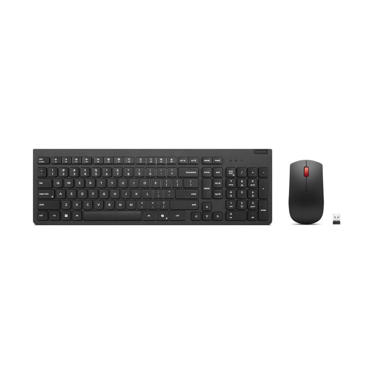Lenovo Essential Wireless Keyboard & Mouse Combo Gen 2, 2.4 GHz Wireless Nano USB