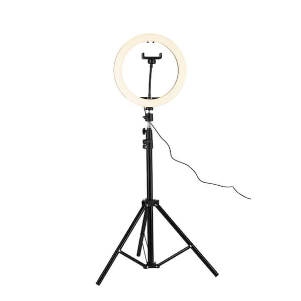 PhoNecessity LED Selfie Ring Light Tripod with Adjustable Height and Smart Phone Holder