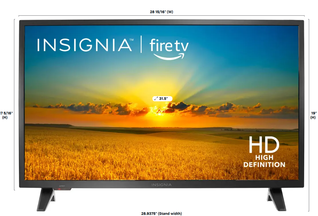 Package - Insignia™ - 32" Class F20 Series LED HD Smart Fire TV and 2.0-Channel Soundbar - Black