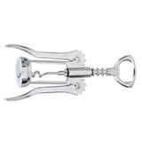Stainless Steel Wing Corkscrew and Wine Stopper Set, Silver