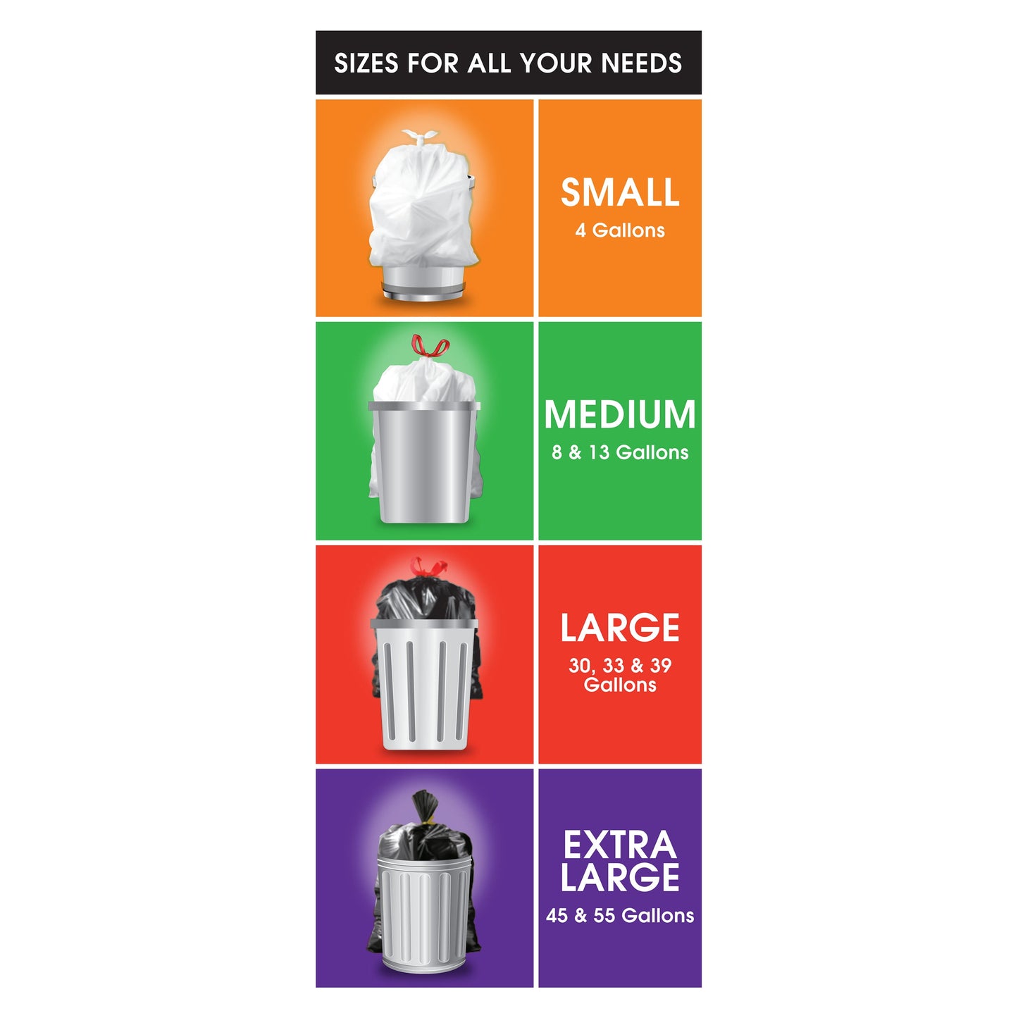 Strong Flex 13-Gallon Drawstring Tall Kitchen Trash Bags, Fresh Scent, 40 Bags