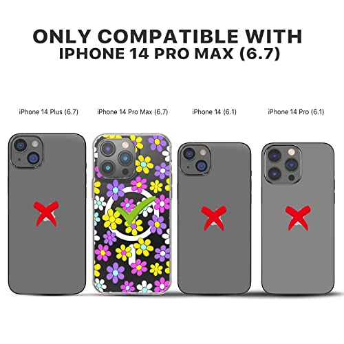 Magnetic Slim Case for iPhone 14 Pro Max Case 6.7", Compatible with MagSafe, Military Grade Drop Shockproof