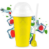 Silicone Slushie Maker Cup - Reusable - Frozen Magic, Cool Gadgets - DIY Ecofriendly Slushy Cup for Refreshing Cool Stuff, 10.1oz - Blue