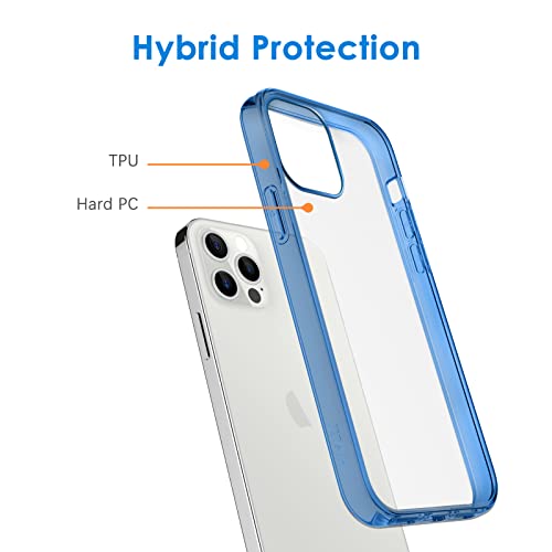 iPhone 12/12 Pro 6.1-Inch, Shockproof Phone Bumper Cover, Anti-Scratch Clear Back (HD Clear)