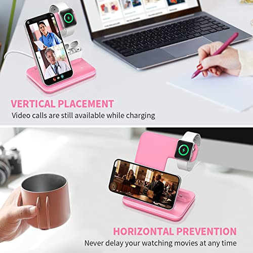 Wireless Charger 3 in 1, 15W Fast Charging Station
