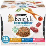 Purina Beneful Small Breed Wet Dog Food Variety Pack, IncrediBites with Real Beef, Chicken or Salmon - Cans