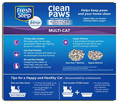 Fresh Step Advanced Clean Paws Multi Cat 37lb