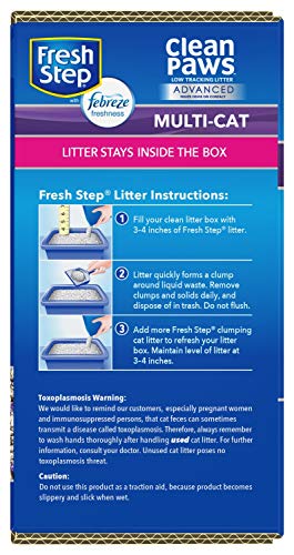 Fresh Step Advanced Clean Paws Multi Cat 37lb