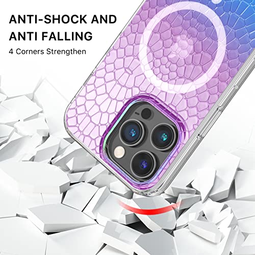 Magnetic Slim Case for iPhone 14 Pro Max Case 6.7", Compatible with MagSafe, Military Grade Drop Shockproof