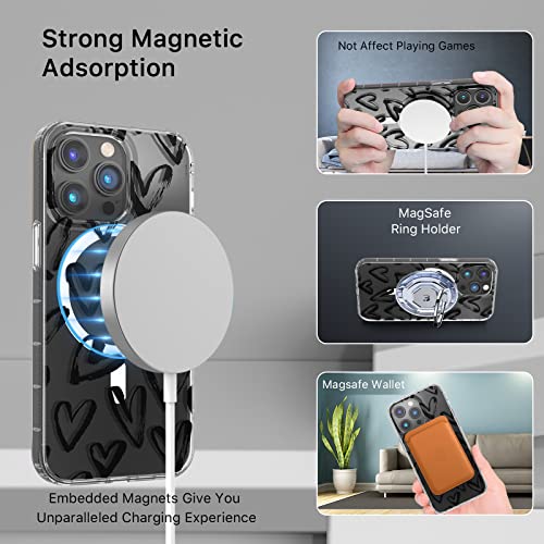 Magnetic Slim Case for iPhone 14 Pro Max Case 6.7", Compatible with MagSafe, Military Grade Drop Shockproof