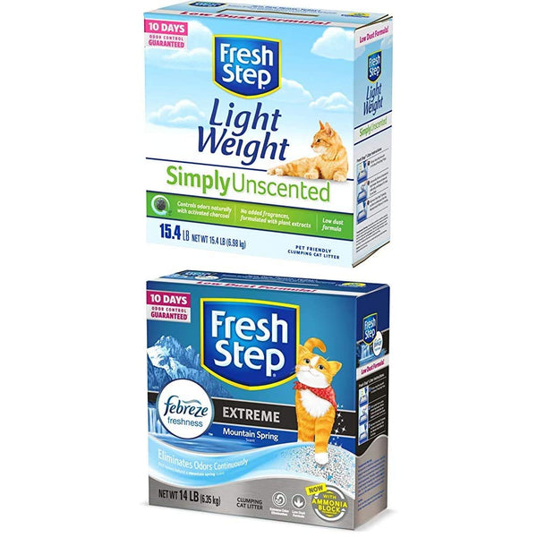 Fresh Step Simply Unscented Lightweight Litter & Extreme Scented 15.4lb