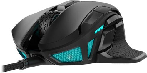 CORSAIR - Nightsword RGB Tunable FPS/MOBA Wired Optical Gaming Mouse with...