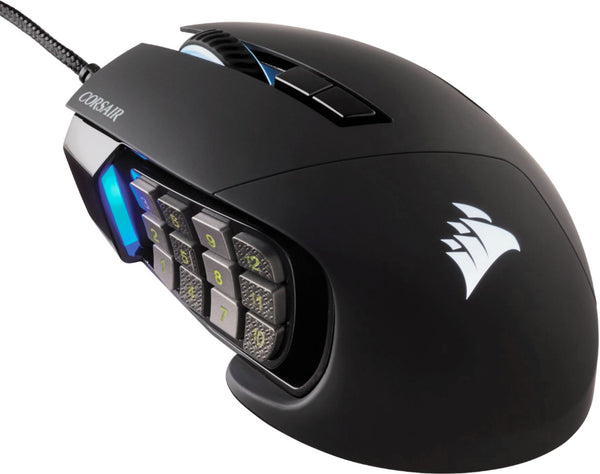 CORSAIR - Scimitar RGB Elite Wired Optical Gaming Mouse with 17 Programmable...