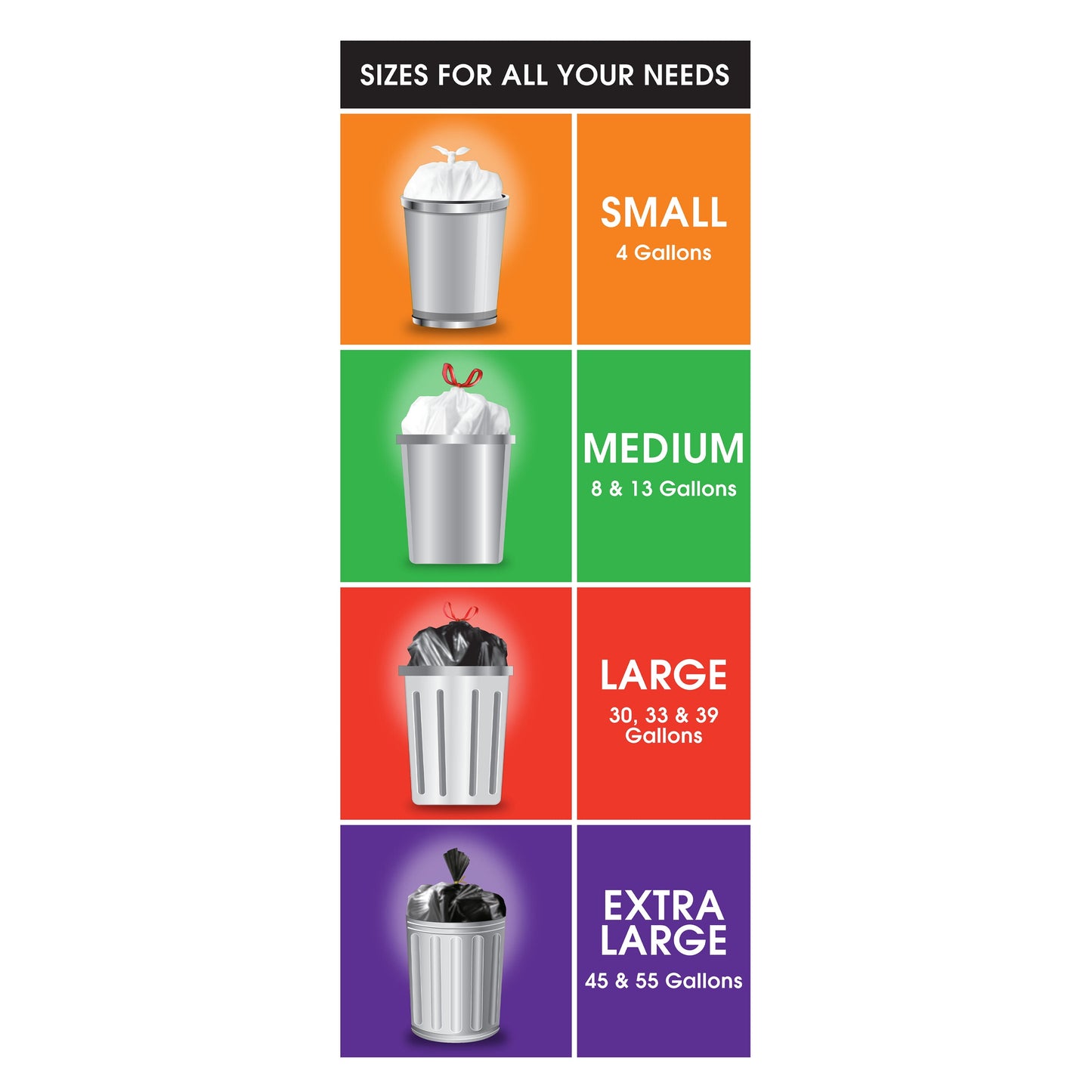 Strong Flex 13-Gallon Drawstring Tall Kitchen Trash Bags, Fresh Scent, 40 Bags