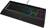 CORSAIR - K55 RGB Pro Full-size Wired Dome Membrane Gaming Keyboard with...