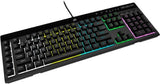 CORSAIR - K55 RGB Pro Full-size Wired Dome Membrane Gaming Keyboard with...