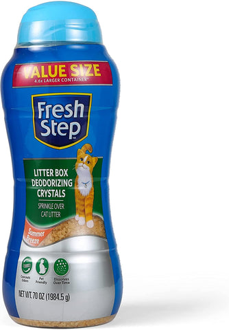 Fresh Step Cat Litter Crystals | Box Deodorizer 70 Ounce - 1 Pack