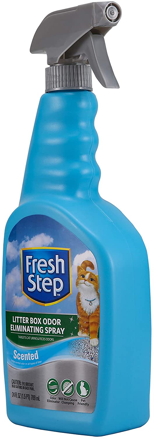 Fresh Step Cat Litter Box Odor Eliminating Spray and Powder- Deodorizer...