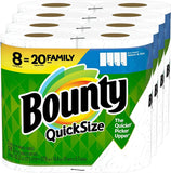 Bounty Quick Size Paper Towels, White, 4 Packs Of 2 8 Count (Pack of 1)