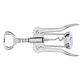 Stainless Steel Wing Corkscrew and Wine Stopper Set, Silver