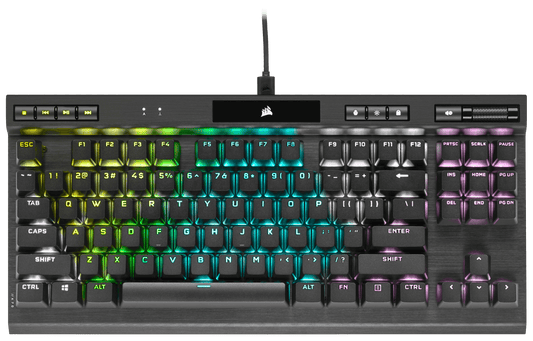 Corsair K70 RGB TKL Champion Series Optical-Mechanical Gaming Keyboard; Detachable USB Type-C Cable