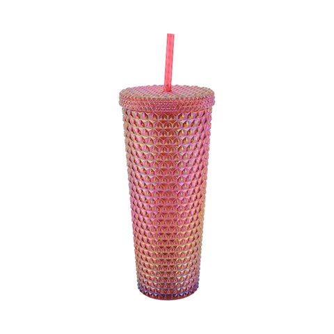 Holiday Time 26 Ounce Plastic Iridescent Double Wall Tumbler