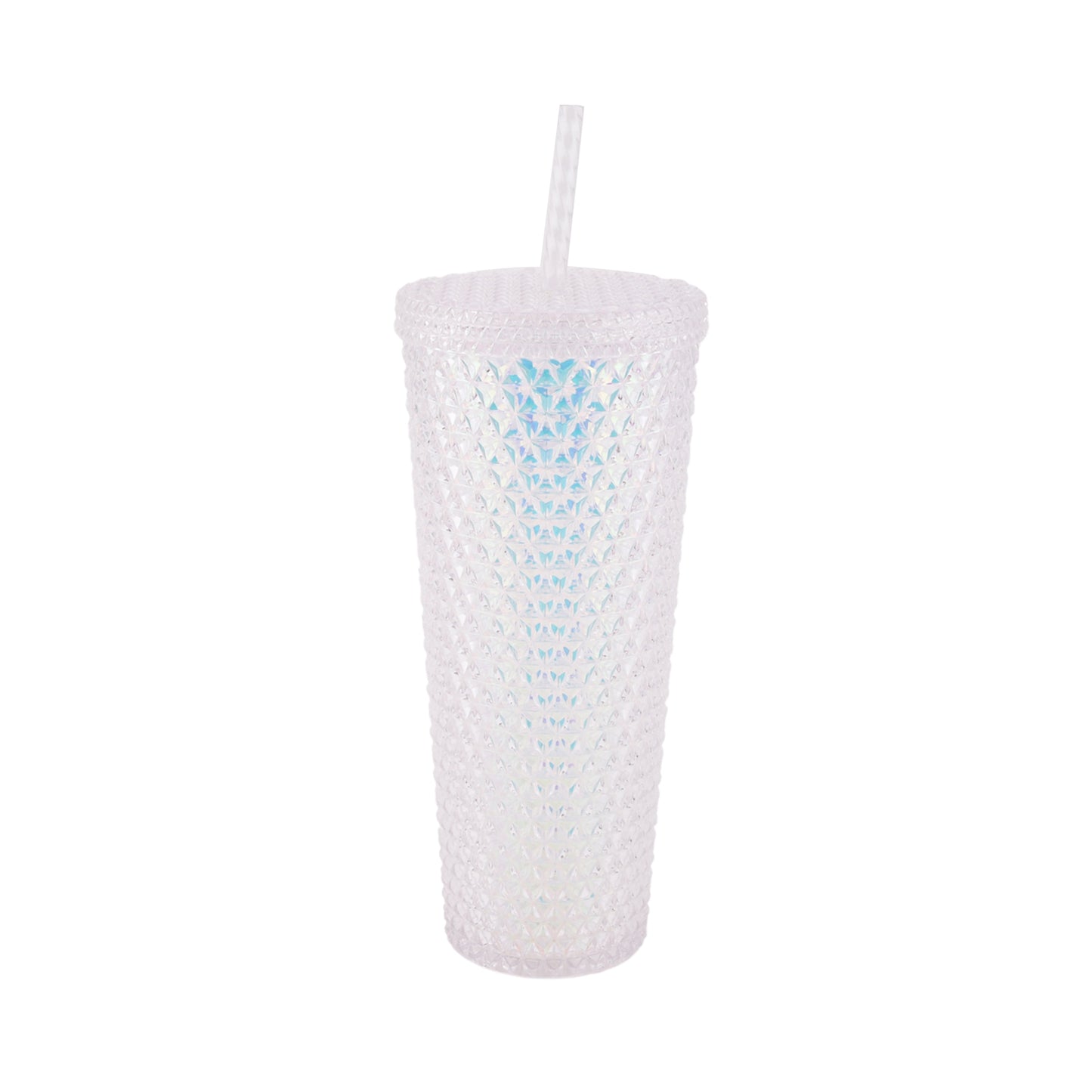 Holiday Time 26 Ounce Plastic Iridescent Double Wall Tumbler