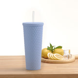 26oz Double Wall AS Plastic Textured Tumbler Rich Black